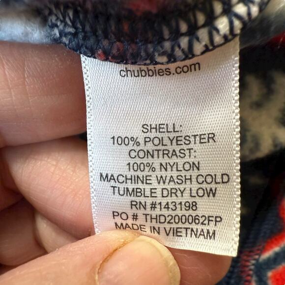 Chubbies 1/4 Zip Mens Large Bearly Wild Retro Print Fleece Sweater Pullover - Picture 4 of 7